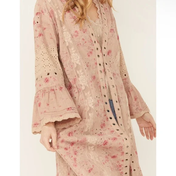 Free People on the Road Duster NWT Mauve Medium - Picture 2 of 8